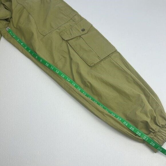 BDG Cargo Pants Utility Pockets Elastic Cuffs High-Waist Moss Green Joggers S - Picture 7 of 9